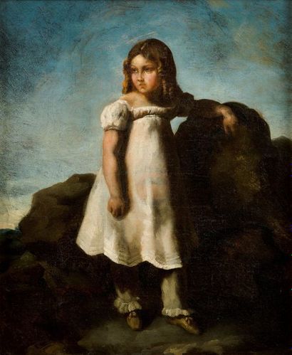 THÉODORE GÉRICAULT 1791 - 1824 
Elisabeth Dedreux enfant dans la campagne

huile...