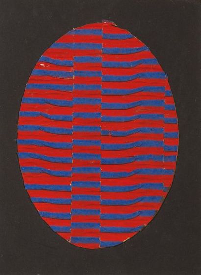 Walter Leblanc (1932-1986) 
Sans titre, 1965
Collage et technique mixte sur papier.
Signé...