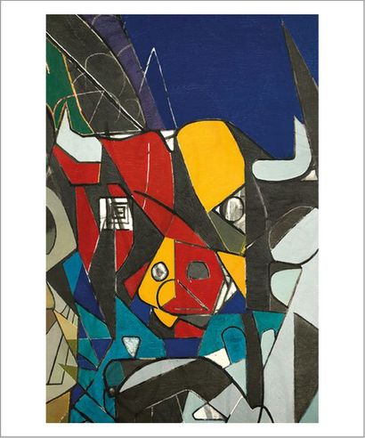 André BEAUDIN (1895-1979) Les vaches et les cygnes, 1940
Huile sur toile.
Signée...