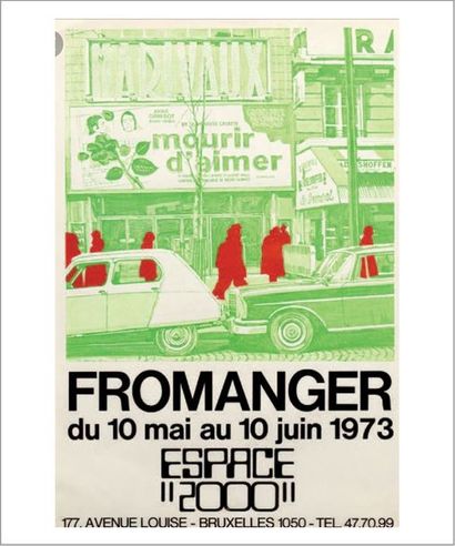 Gérard FROMANGER (Né en 1939) Mourir d'Aimer, Marivaux, Boulevard des Italiens, 1971
Huile...