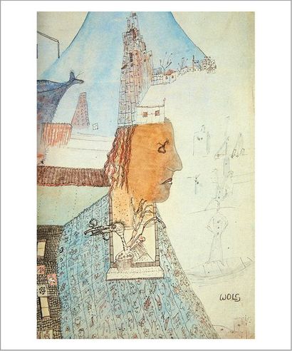 Otto WOLS (1913-1951) Sans titre, 1940
Aquarelle sur papier.
Signée en bas à droite.
Watercolour...