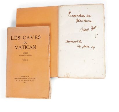 [GIDE, André.] Les Caves du Vatican, sortie par l'auteur de Paludes. Paris, Éditions...