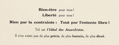 [FAURE, Sébastien.] Encyclopédie anarchiste. Paris, Éditions de La Librairie Internationale,...
