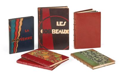 BECQUE (Henry) 6 ouvrages reliés.
Michel Pauper. Tresse et Stock, 1887.
Demi-maroquin...