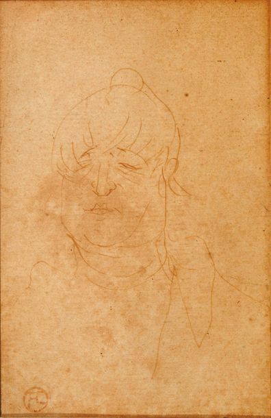 Henri de TOULOUSE-LAUTREC (1864-1901) La goulue en buste, vers 1893
Encre sur papier.
Porte...