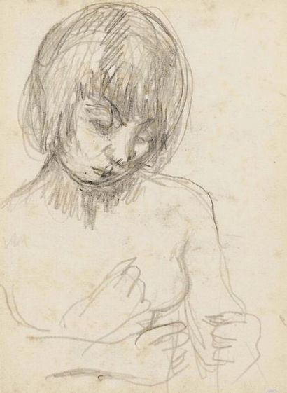 Pierre BONNARD (1867-1947) Nu (marthe)
Crayon sur papier.
H_11 cm L_15 cm
Provenance:
-...