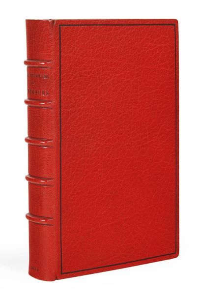 HUYSMANS (Joris-Karl) A rebours.
Charpentier, 1884.
Maroquin rouge de Lavaux.