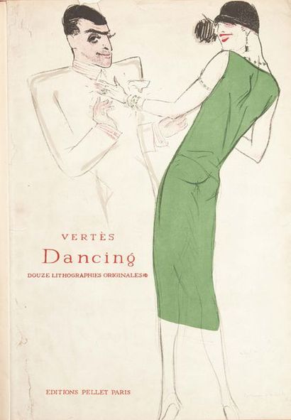 VERTES (Marcel) Dancing. Pellet, 1922.
Album comportant 12 lithographies en couleur...