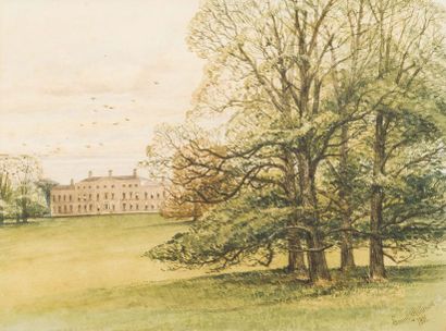 null Lot de quatre oeuvres: (de gauche à droite)
A - Henry Warmore (1875-)
New park...