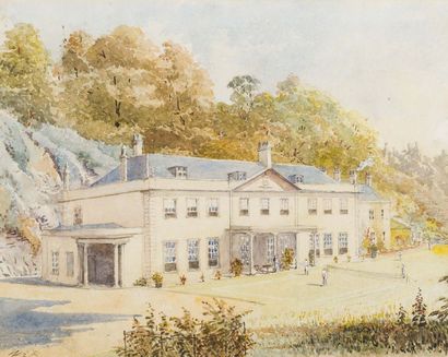 null Lot de six oeuvres: (de gauche à droite)
A - Ecole anglaise du XIXe siècle
Materfieldplace,...