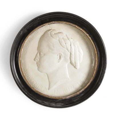 L.C. Frederica Sorge Souvenir du 2 juin, 1876
Médaillon en porcelaine
D_22,5 cm