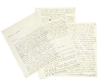 GIONO (Jean) Lettre adressée à Louis Brun. Manosque, 8 juillet [1932].
Lettre autographe...
