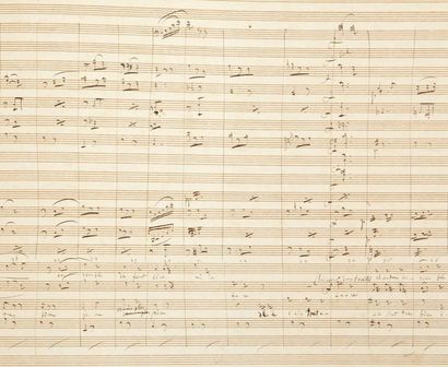 OFFENBACH, Jacques Manuscrit autographe de deux opérettes: "Choufleury [restera chez...
