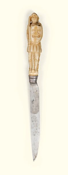 null COUTEAU À MANCHE EN IVOIRE, ALLEMAGNE, XVIIE SIÈCLE

A GERMAN KNIFE WITH IVORY...