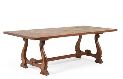 TABLE DE SALLE À MANGER en bois naturel,...