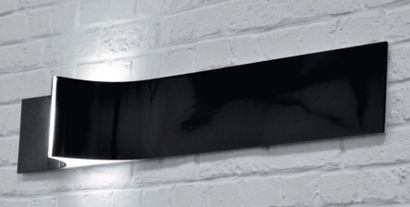  Small Dusk - Épreuve d'artiste Applique en corian noir. H_80 cm L_18 cm