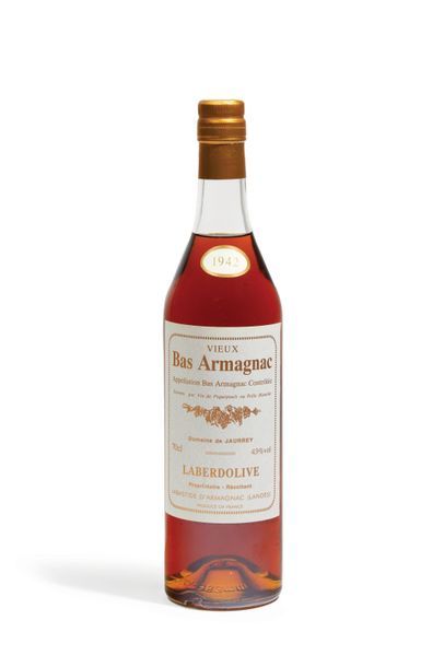 null 1 FLACON 70CL BAS ARMAGNAC «Vieux» - LABERDOLIVE 1942
Mis en bouteille septembre...