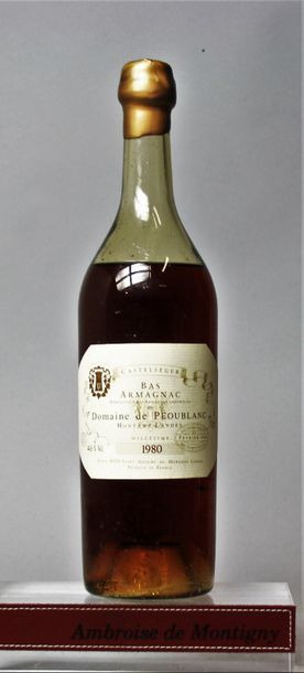 null 1 BOUTEILLE BAS ARMAGNAC - Domaine de PEOUBLANC 1980
Mis en bouteille en Février...