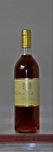 null 1 BOUTEILLE CHÂTEAU SUDUIRAUT - 1er CC Sauternes 1990
Niveau bas goulot.
Level...