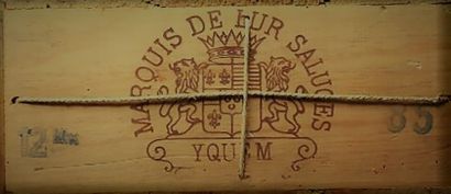 null 12 BOUTEILLES CHÂTEAU D'YQUEM - 1er GC supérieur Sauternes 1985
Caisse bois...