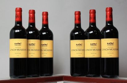 null 6 BOUTEILLES CHÂTEAU LYNCH MOUSSAS - Pauillac 2010
Caisse bois d'origine.
Original...