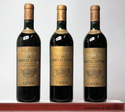 3 bouteilles de Château Issan 3ème GCC Margaux...