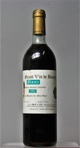 null 1 BOUTEILLE BANYULS - Domaine du MAS BLANC Dr PARCÉ 1992
Niveau Légèrement bas.
Level...