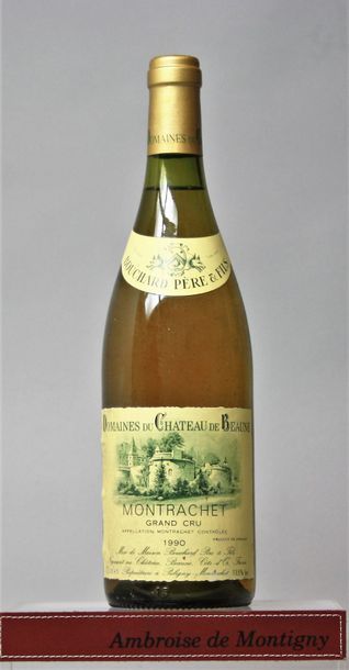 null 1 BOUTEILLE MONTRACHET Grand cru - BOUCHARD P&F 1990
Etiquette légèrement tachée.
Label...