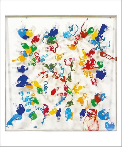 ARMAN (1928-2005) Tubes de couleurs suédois, 1970-1979
Inclusion de tubes de peintures.
Inclusion...