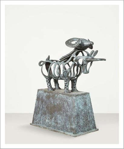 RICHARD TEXIER (né en 1955) Mimesis Deus, 2004
Sculpture en bronze.
Signée et numérotée...
