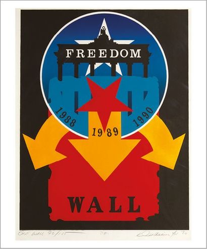 Robert Indiana (1928-2018) Freedom Wall, 1990
Sérigraphie signée et datée en bas...