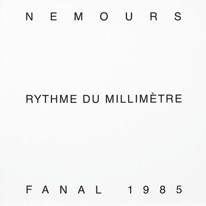 Aurélie Nemours (1910-2005) Rythme du millimètre, 1985 21 Sérigraphies sur papier.
Editons...