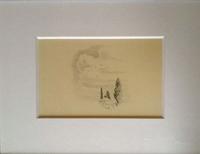 Gérard TRAQUANDI (né en 1952) Fragments d'une forêt, 1990
Dessin au crayon sur papier.
H_16,4...