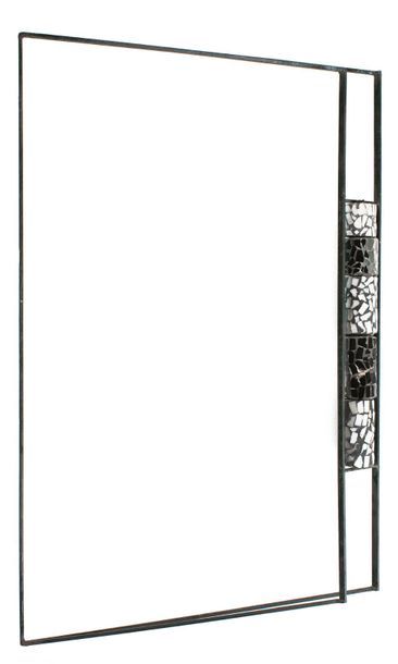 DANIEL FARIOLI Vue sur le filtre, 1990
Métal, 4 rouleaux de mosaïques noires et blanches.
H_103...