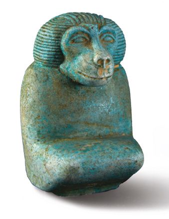 null ?"FLOTTEUR DE LA CLEPSYDRE".
Égypte, Basse Époque.
Fragment de grande amulette...