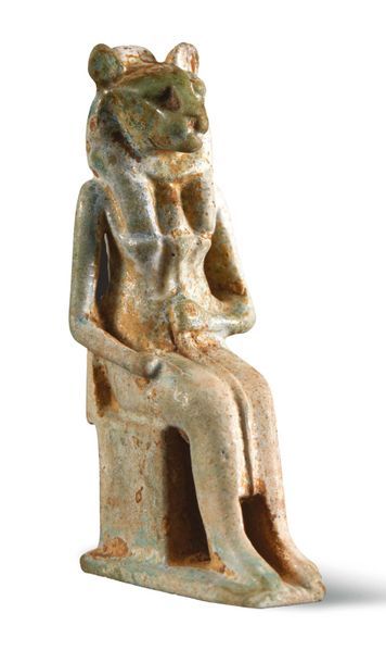null ?AMULETTE DE SEKHMET.
Égypte, Basse Époque.
Amulette représentant une déesse...