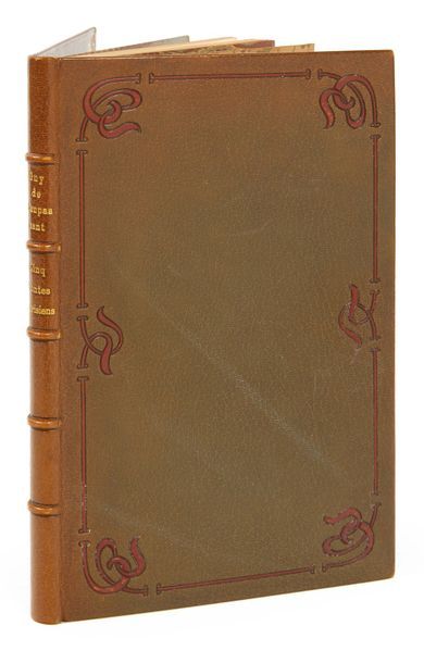 MAUPASSANT (Guy de) 
Cinq contes parisiens.
Paris: Pour les Cent Bibliophiles, 1905....