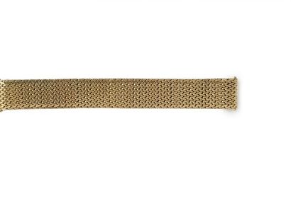 null 
Bracelet ruban en or jaune 18K (750).


L_18,4 cm


Poids: 72g.
