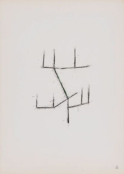 REM RAYMOND CONINCKX (1904-1974) Composition
Crayon gras et pastel sur papier.
H_36...