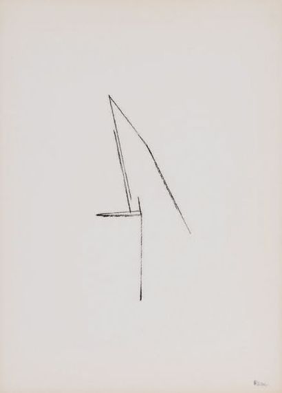 REM RAYMOND CONINCKX (1904-1974) Composition
Crayon gras sur papier.
Signé en bas...