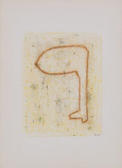 REM RAYMOND CONINCKX (1904-1974) Composition
Crayon gras et pastel sur papier.
Signé...