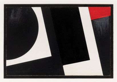 Gilbert Decock (1928-2007) Composition abstraite, 1966
Gouache sur papier.
Cachet...