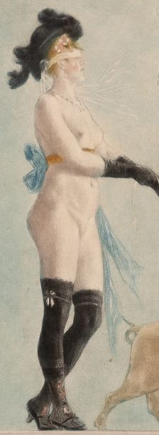 Félicien Rops (1833-1898) Pornocrates ou la dame au cochon, 1896
Eau-forte et aquatinte...