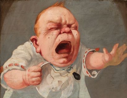 Théo Van RYSSELBERGHE (1862-1926) Portrait d'enfant, 1884
Huile sur toile, marouflée...