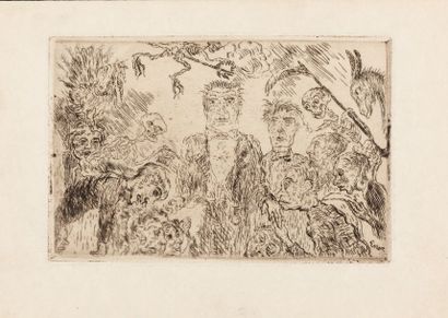 James Ensor (1860-1949) L'orgueil, 1904
Eau forte sur papier Japon.
I/IV, très rare.
La...