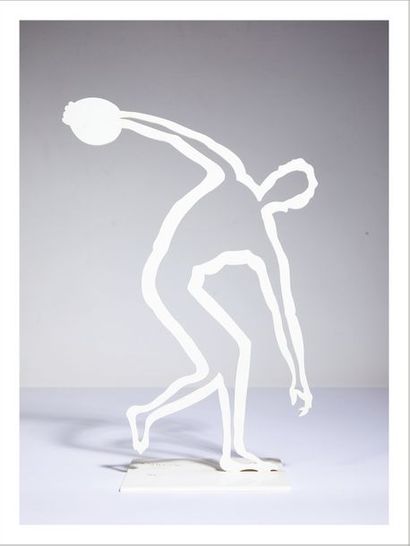 SACHA SONO (1937-2013) Athlète
Sculpture en métal blanc.
Signée et numérotée ½ à...