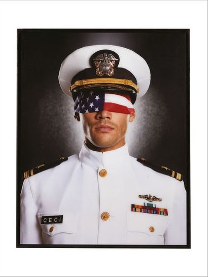LAURENT ELIE BADESSI (NÉ EN 1964) American Dream, Navy Flags, New York, 2006
Tirage...