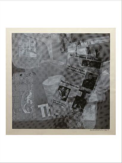 Robert Rauschenberg (1925-2008) Surface Series, 1970
Aquatinte.
Signée, datée et...
