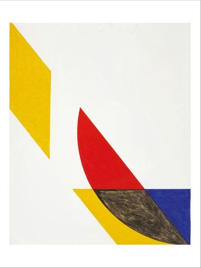GOTTFRIED HONEGGER (1917-2016) Composition abstraite, Cannes, 1999
Acrylique sur...