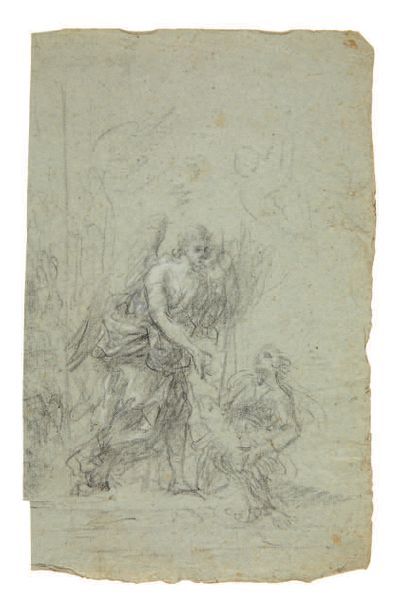 ATTRIBUÉ À GIOVANNI BATTISTA RANIERI DEL PACE (PISE 1681-1738) Recto: Tobie et l'ange;...